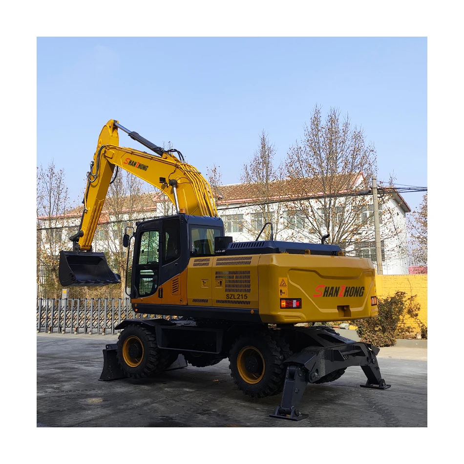 Factory Price 21-23ton heavy machinery Shanzhong SZL215 Wheel Digger with Outrigger Hydraulic Drive