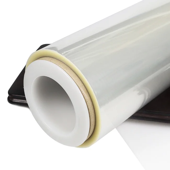 Wrapping Film Pla Biodegradable Food Packing Plastic Roll Lamin Polyethylene Transparent Pvc Film Soft Packaging Film 2 Roll