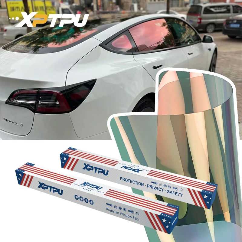 Sample One Car Size Color Change Chameleon Films Red Heat Rejection Nano Ceramic Window Tint