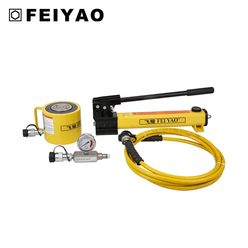 Hand pump hydraulic lifting cylinder single acting low height hydraulic cylinder