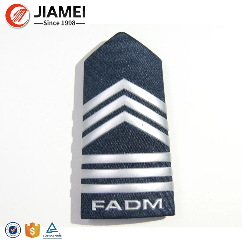 Soft Pvc Badge Epaulettes Custom Printed Arm Badges