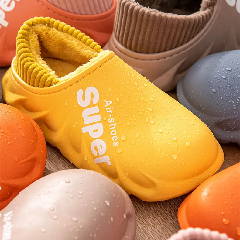 Shoe Slide Ladies Boot Slipper Soft Real Shearling Fur Warm Sheep Fur Closed Toe Fur Fashion Winter Sheepskin Wool Men for Woman