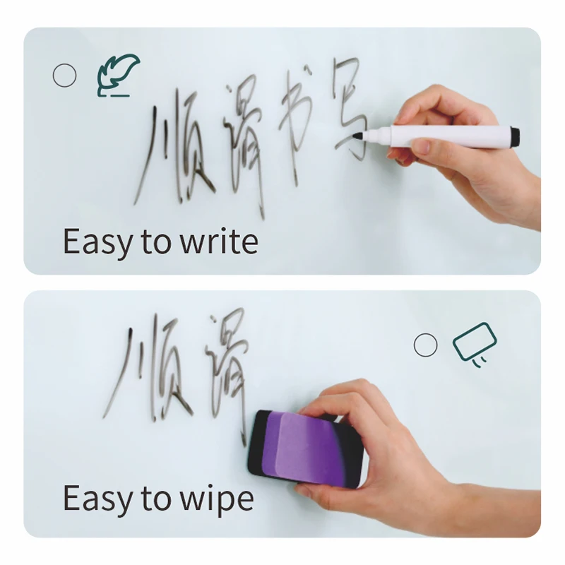 Quality Interactive  Ex Factory Price Smart Dry Erase Glass  Magnetic Writing Whiteboard