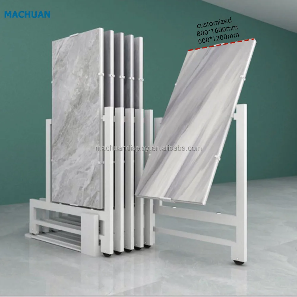 MACHUAN high quality granite stone display stand for store showroom