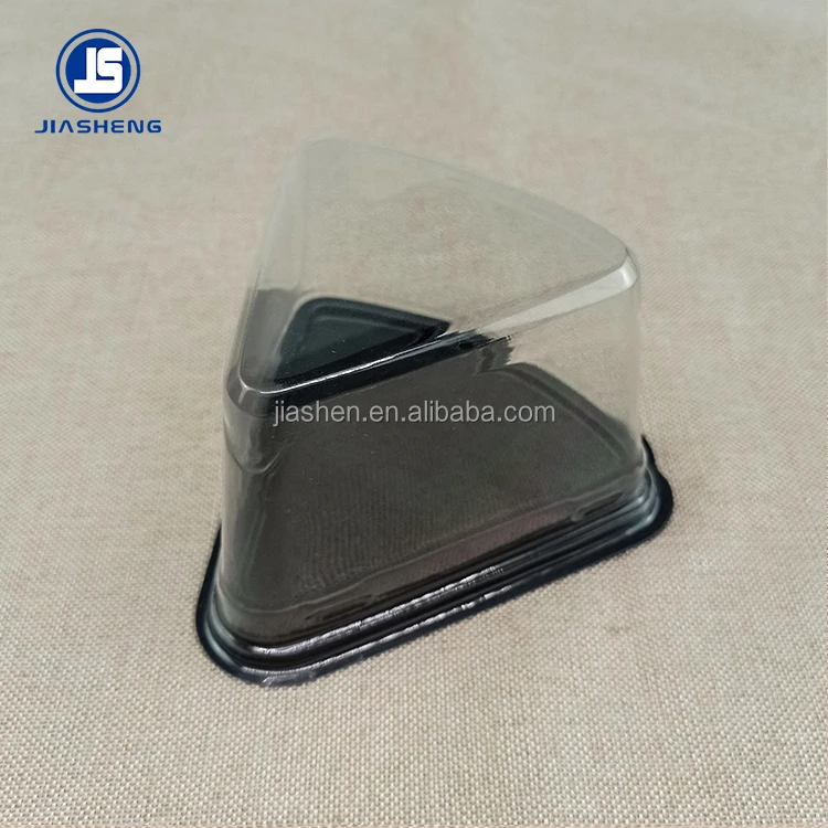 Triangle Cake Box Mousse Cake Cutting Box Disposable Plastic Packaging Box Baking 6 Inch 8 Inch Food Cake Container Cheese