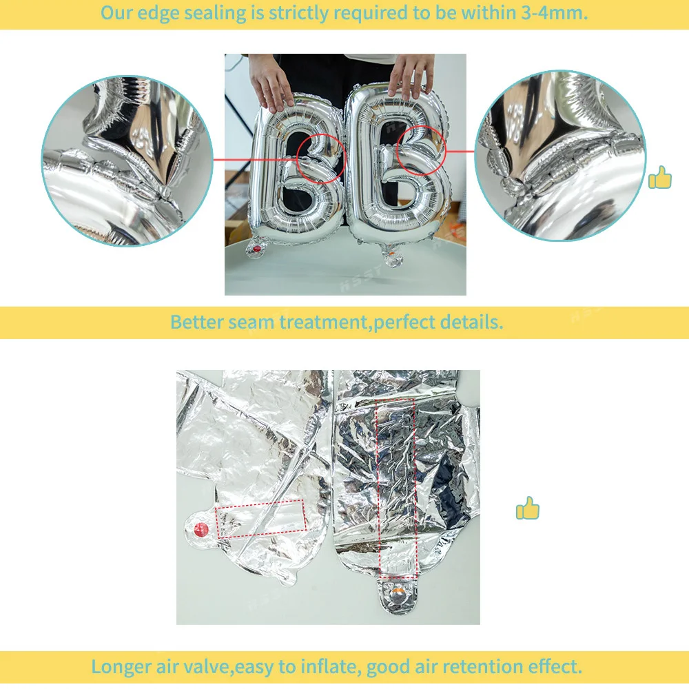 14inch Gold Silver Alphabet Letter Balloons Aluminum Hanging Foil Balloon Wedding Birthday party decor banner Air Mylar Balloons