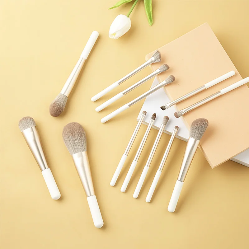 2022 new style vegan makeup brushes 13pcs professional makeup brush set private label
