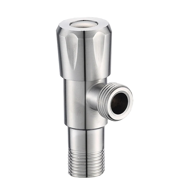 Bathroom Toilet Angle Valve Water Stop 1/2 90 Degree 304 Stainless Steel Triangle Valve