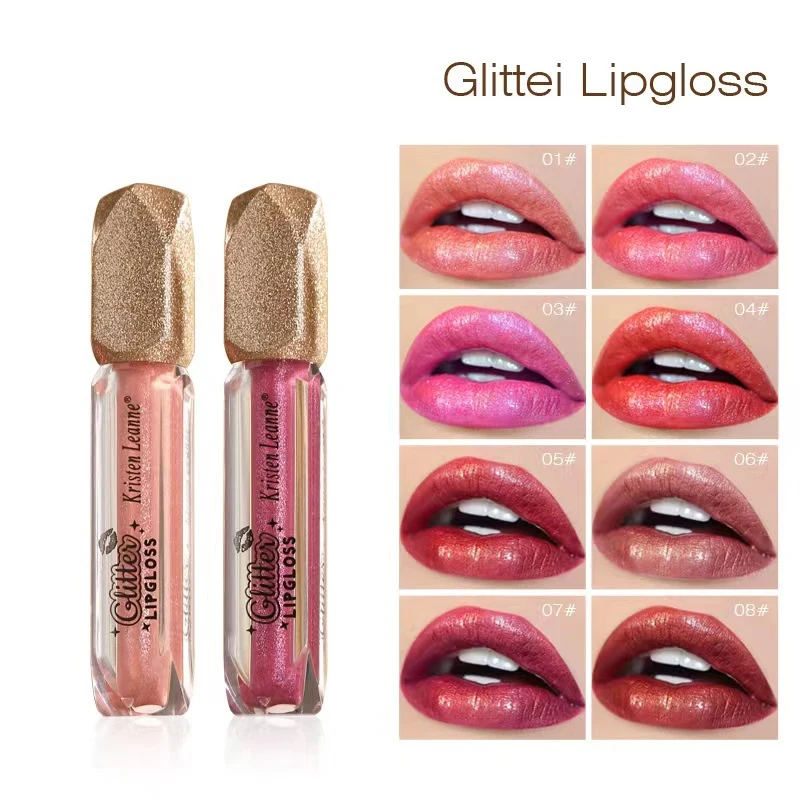 SHICELLE  private label vegan moisturizing long lasting glitter lip gloss shimmer lip glaze