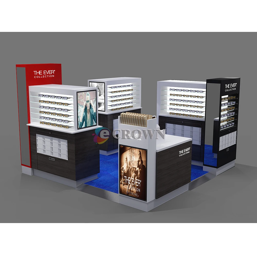 Retail pavilion mall bespoke sunglass retail optical kiosk