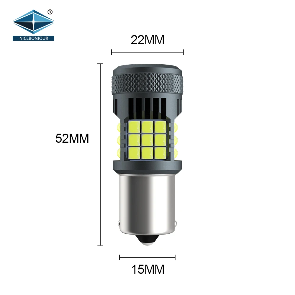 T20 P21W S25 BAU15S BA15S T25 LED Canbus Bulbs No Hyper Flash cooling fan Turn Signal Parking light 3030 36smd led
