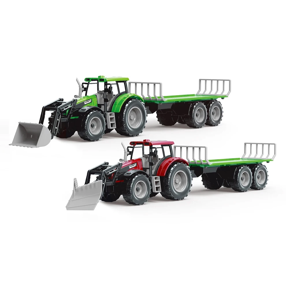 1/32 Friction Trailer Truck Model Toy Cheap Farm Tractor Toys For Sale