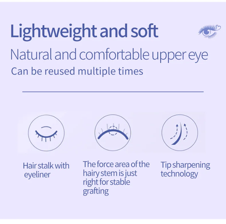 Custom Private Label Quantum Magnetic Eyelashes Reuse Magnetic Eyelashes False Eyelash Sets with Applicator