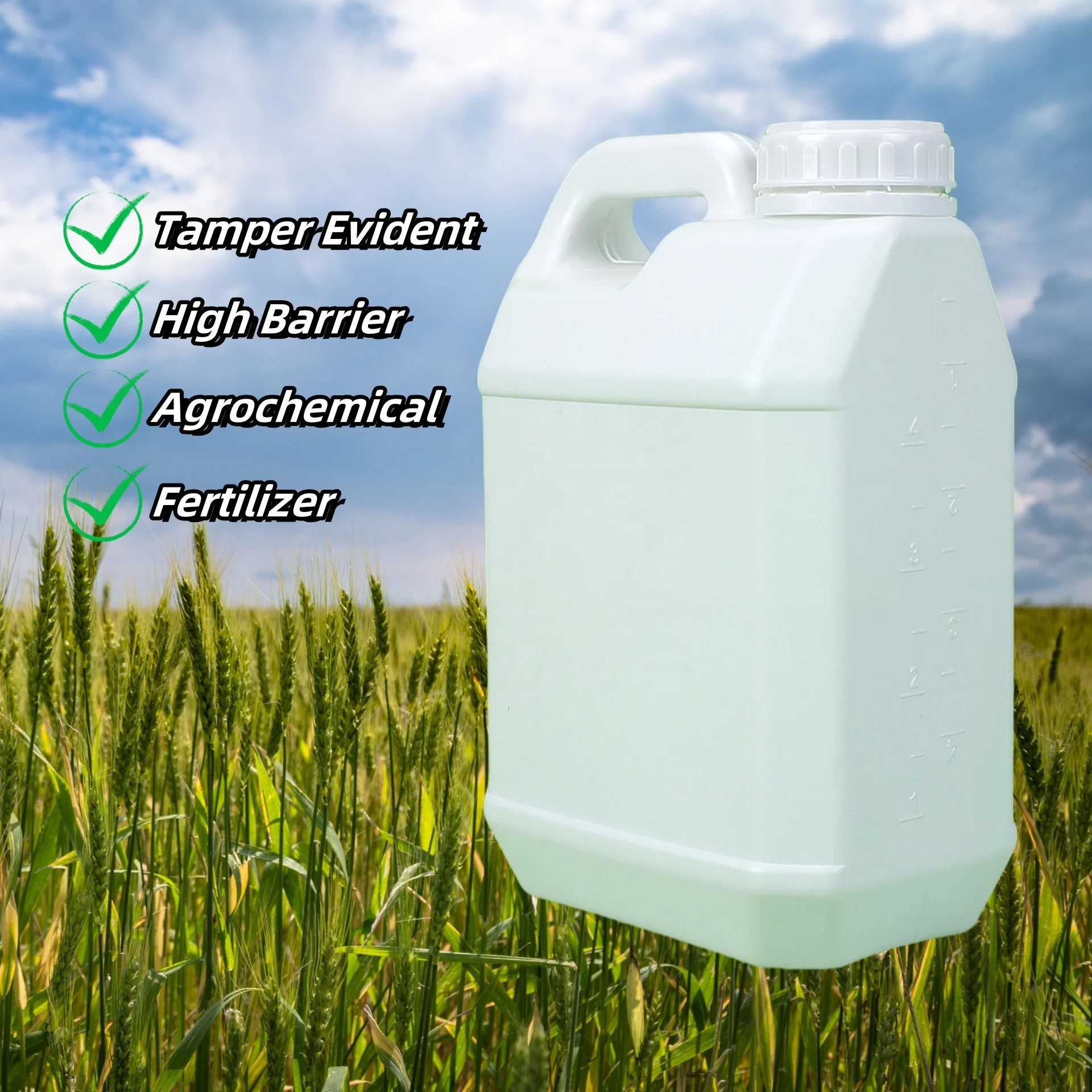 Заводская розетка 5L 169oz PE COEX фунгицидная упаковка для сельскохозяйственных химикатов