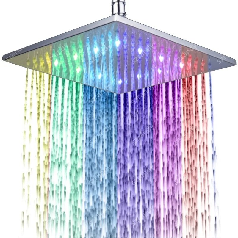 250mm Bathroom Hanging Shower(Blue-Green-Red)