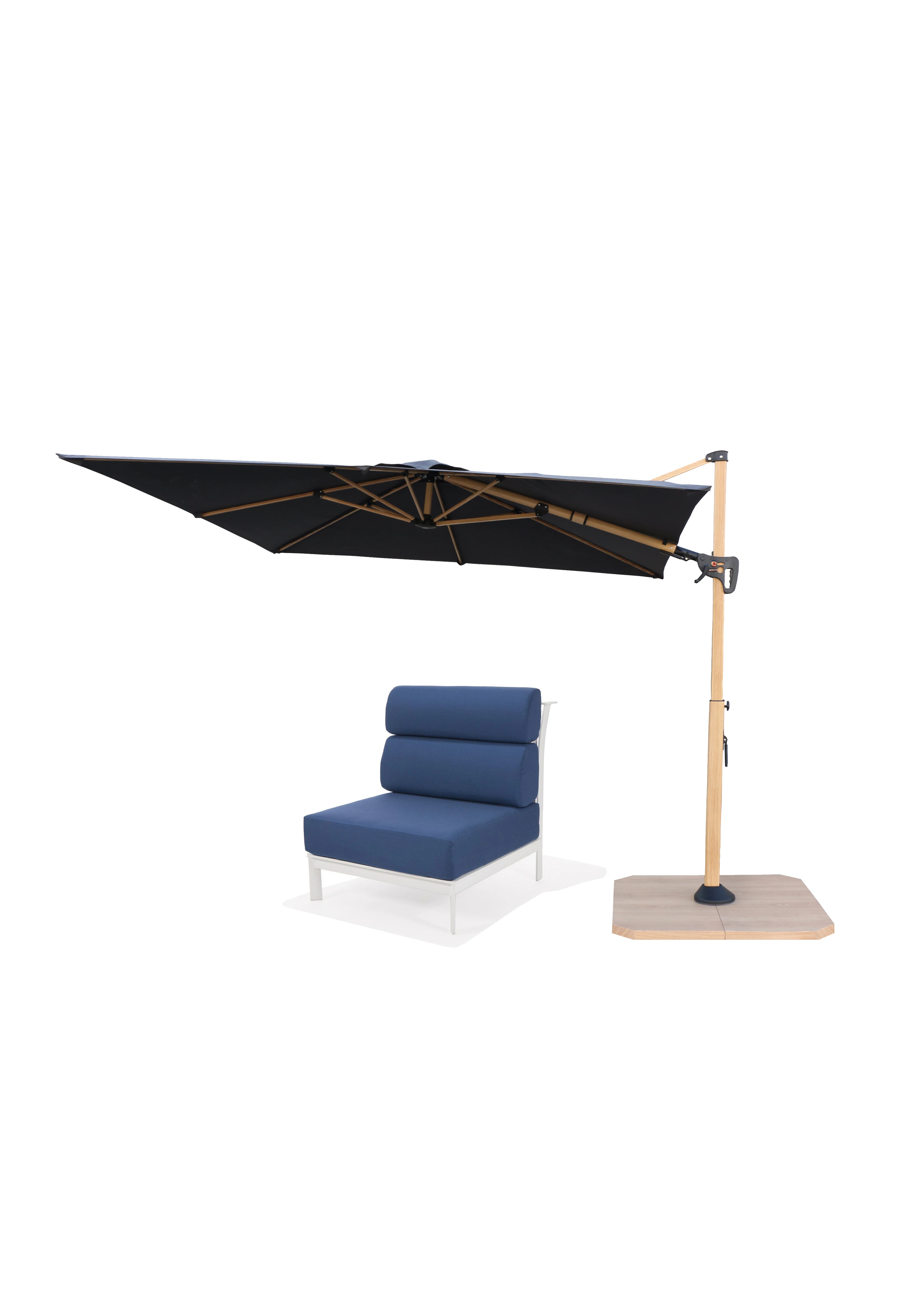 Push button 30 tilt & 360 rotation Waterproof  Outdoor Umbrella  Aluminum Cantilever Garden Parasols Patio Umbrellas