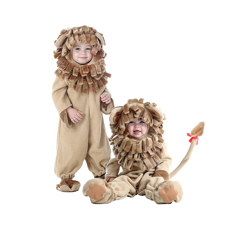OEM welcome baby animal cosplay costumes,lion costume baby for kids