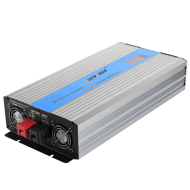 3000W/3KW 3000 WATT 12V/24V/48V DC to AC 110V/120V/220V/230V Pure Sine Wave Inverter for Camping and Home Usage