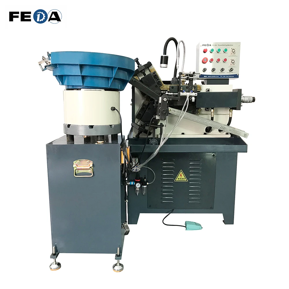 FEDA FD-30A automatic crossbow bolts nut making equipment thread rolling machine