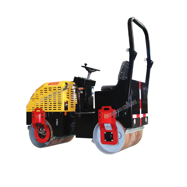 HW-JS700A Model High Efficiency 720KG Ride on Diesel Type Double Drum Road Roller
