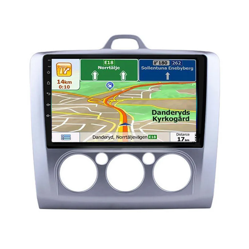 9' 2 Din GPS Android 9.1 Car Radio Autoradio Stereo BT with Frame For Ford/Focus/Exi/MT 2004-2011
