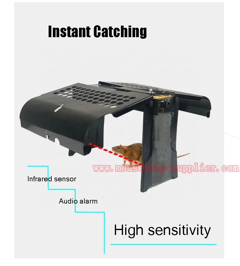 EPA Humane Infrared Mouse Rat Bait Trap Live Catch Electronic Rodent Trap