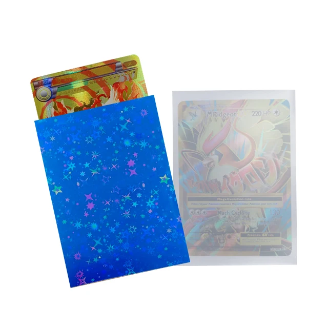 Custom Logo Clear PP Holder Sports Photocard Hologram Packaging Trading Yugioh Credit Photo Card Sleeves