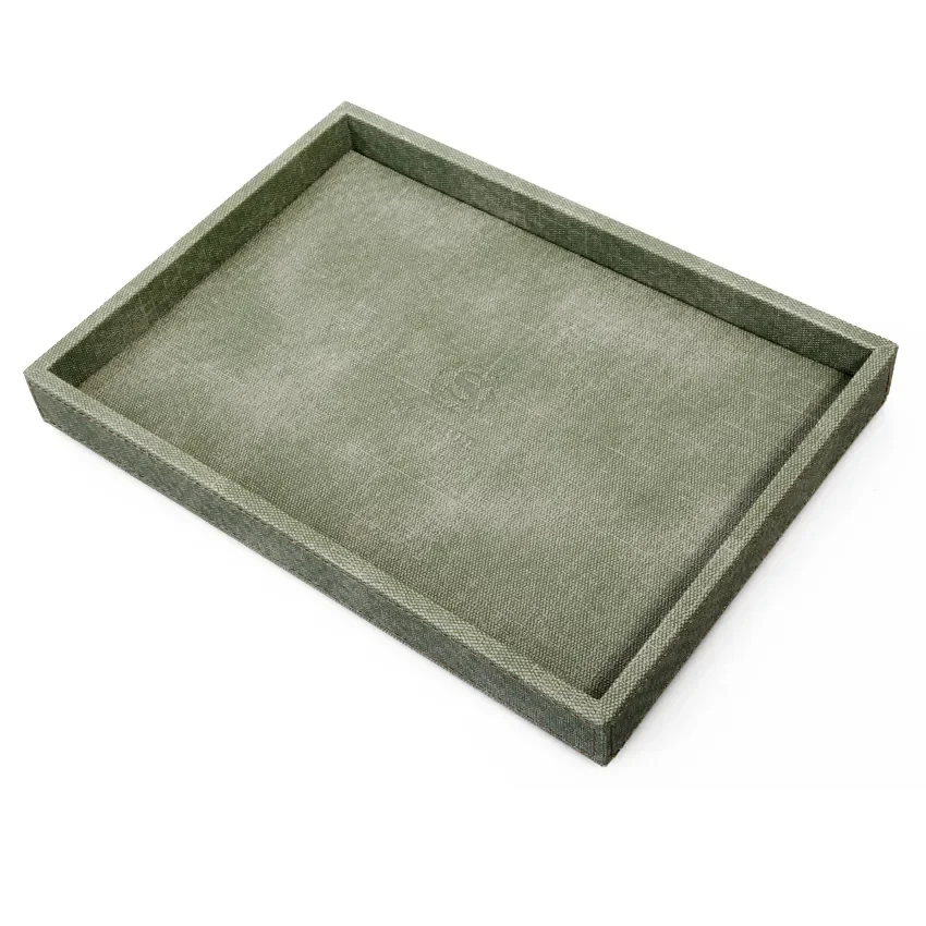Factory Wholesale Custom Trays Genuine Leather or Pu Leather Restaurant Trays Hotel