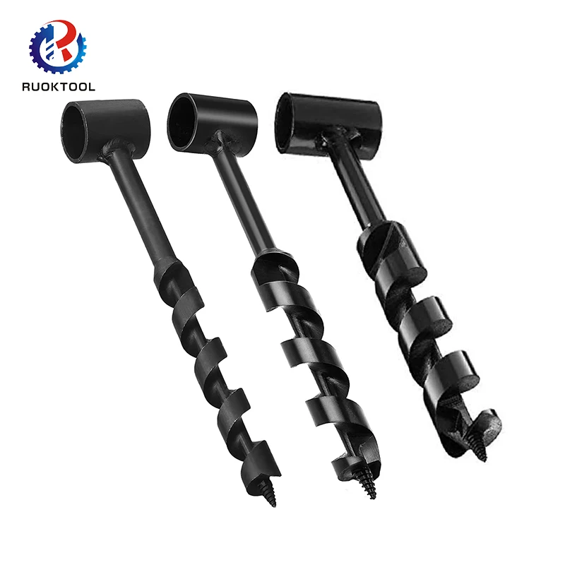 Cobalt Steel Alloys Manual Percer Settlers Wrench Wood Auger Drill Bit For Survival In The Wild
