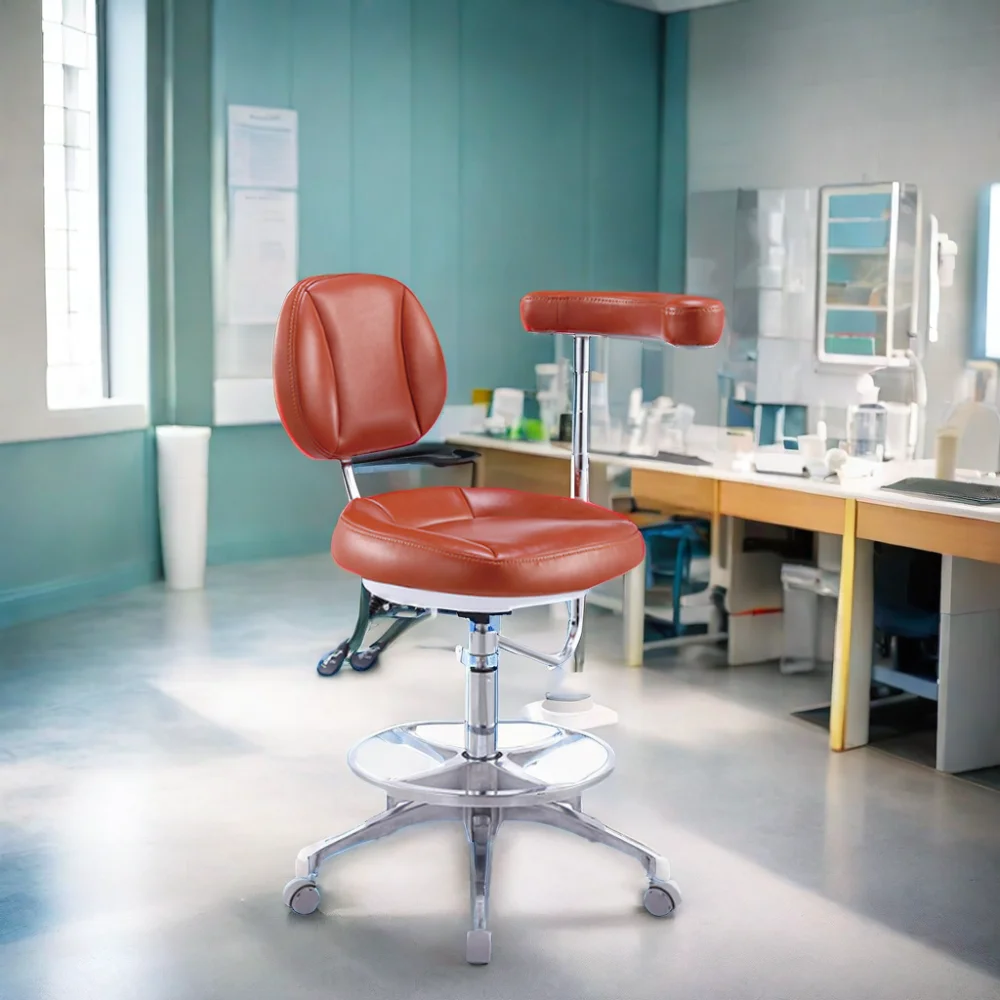 Ergonomic Dentist Chair  Dental Surgery Chair Dentist Stool Dentist Chair with Adjustable Armrest and Footrest