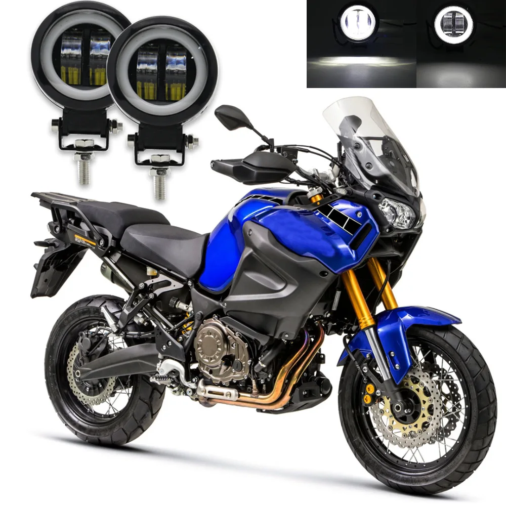 Factory Direct Selling Waterproof Round 20w Led Work Light Flash For Motorcycle Led Spot Lamp Angel Eyes Light