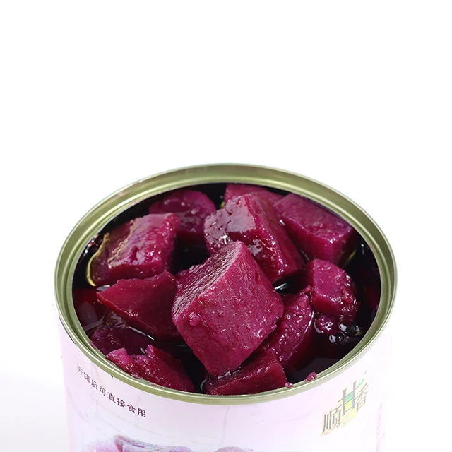 Purple sweet potato canned 920g vegetable ready-to-eat canned food for milk tea bread dessert