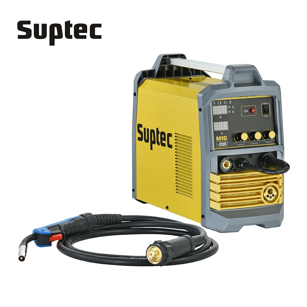 SUPTEC Chinese portable digital inverter single pulse mig 200m aluminum maquinas de soldar 220v welder