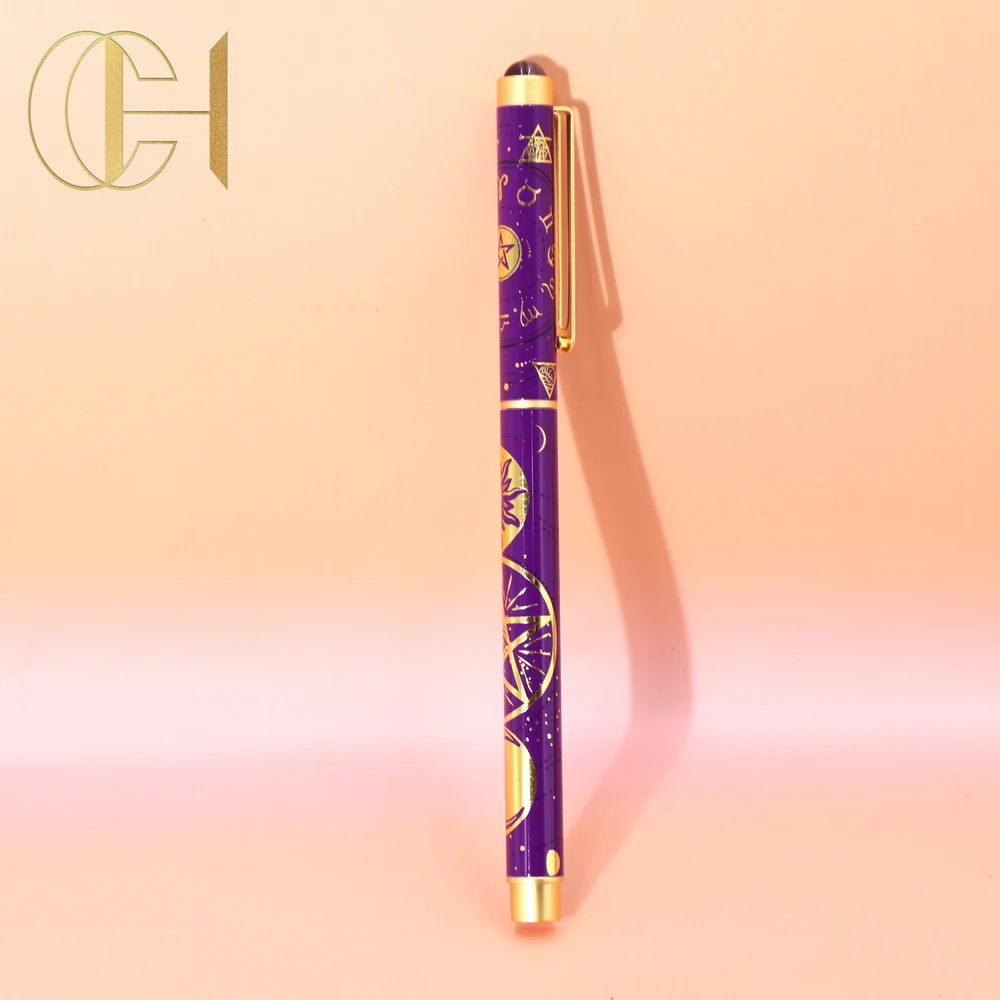 Kabbalah High Quality Nature Crystal Pen With Self-Design as Gift For Friend Family