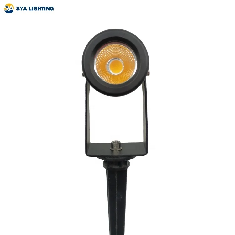 SYA-701 Outdoor Landscape LED Lighting 5W Waterproof Garden Lights COB Led Spotlights with Spiked Stand