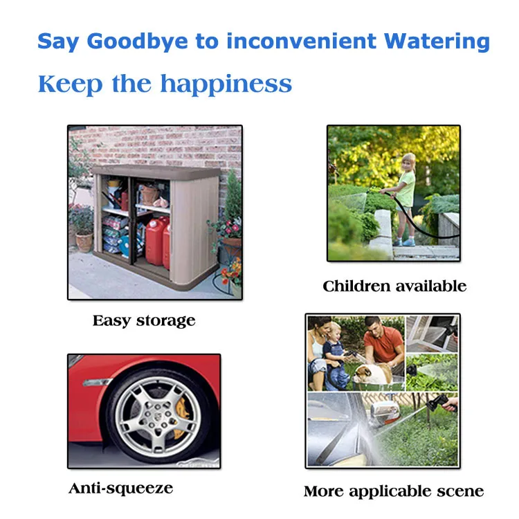 Garden Tools Flower Pots Greenhouse Garden Ornaments Pruners Expandable Magic Garden Hose Lawn