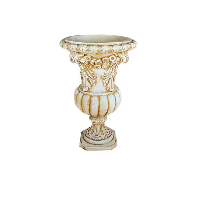 2022 RF Outdoor high quality decor fiberglass injection molding flower pot moulds silicone concrete cement flower pot molds