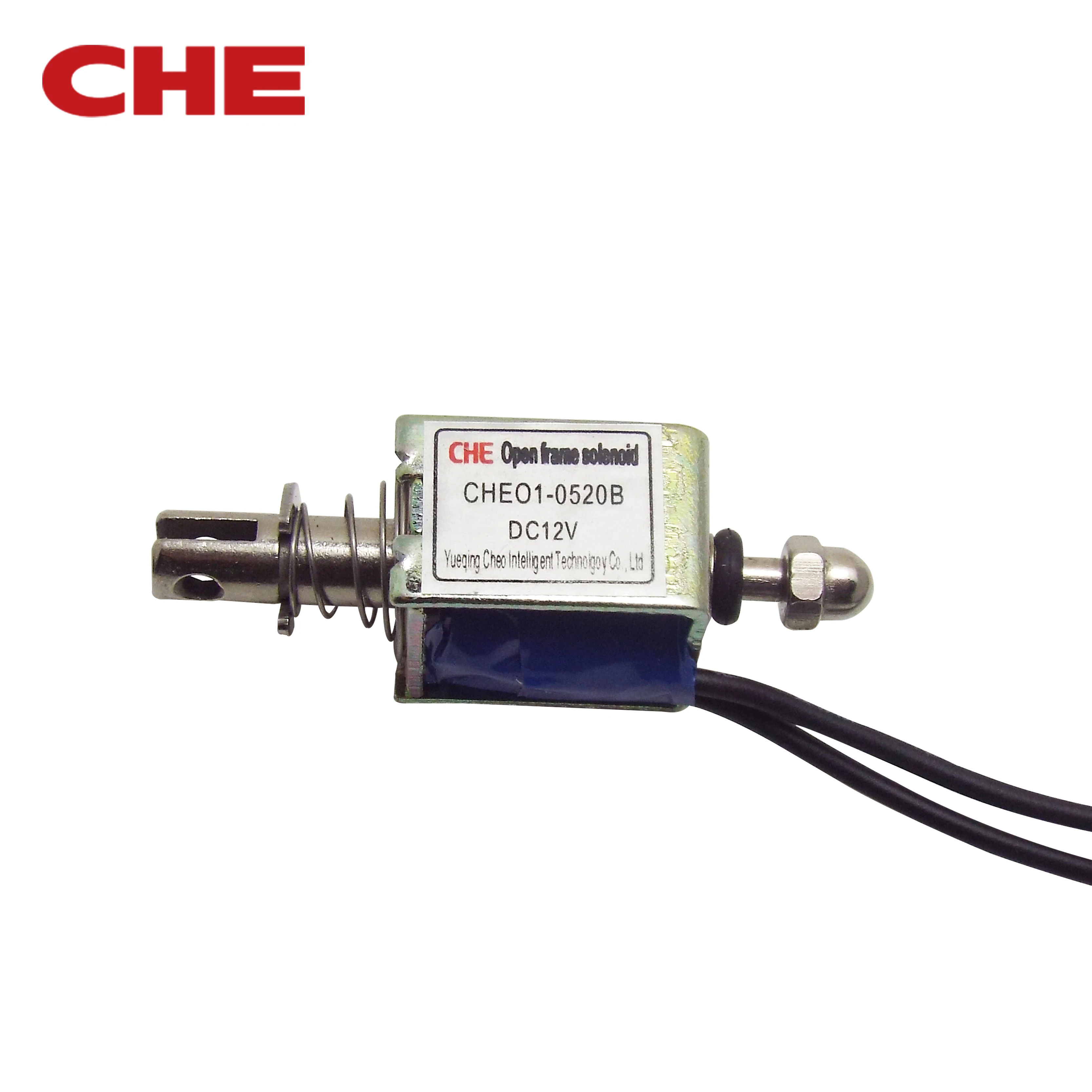 CHEO1-0520B 12v 24volt DC coil 6mm stroke mini micro push pull open frame electromagnet solenoid Miniature Linear Solenoid