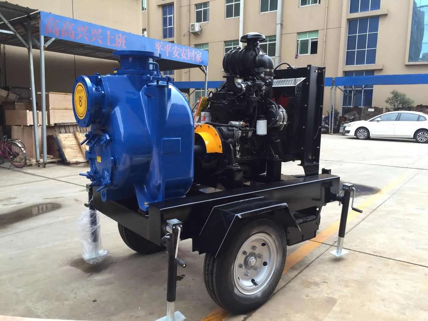 Super T Series 6 inch Mobile Diesel Engine Self Priming Waste Water Pump