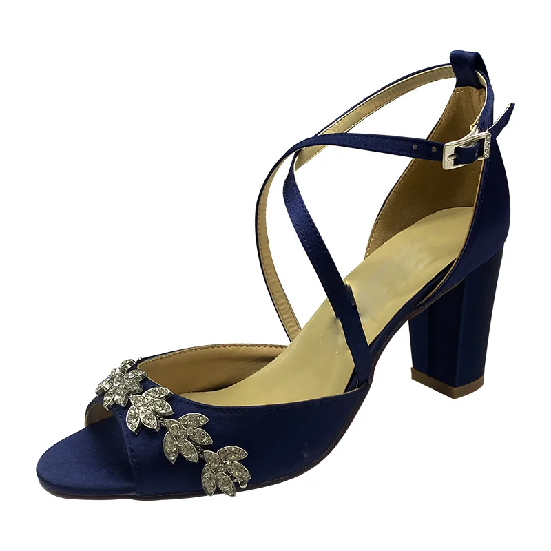 Personalized High Heels Shoes Matching Clutch Bags for Wedding