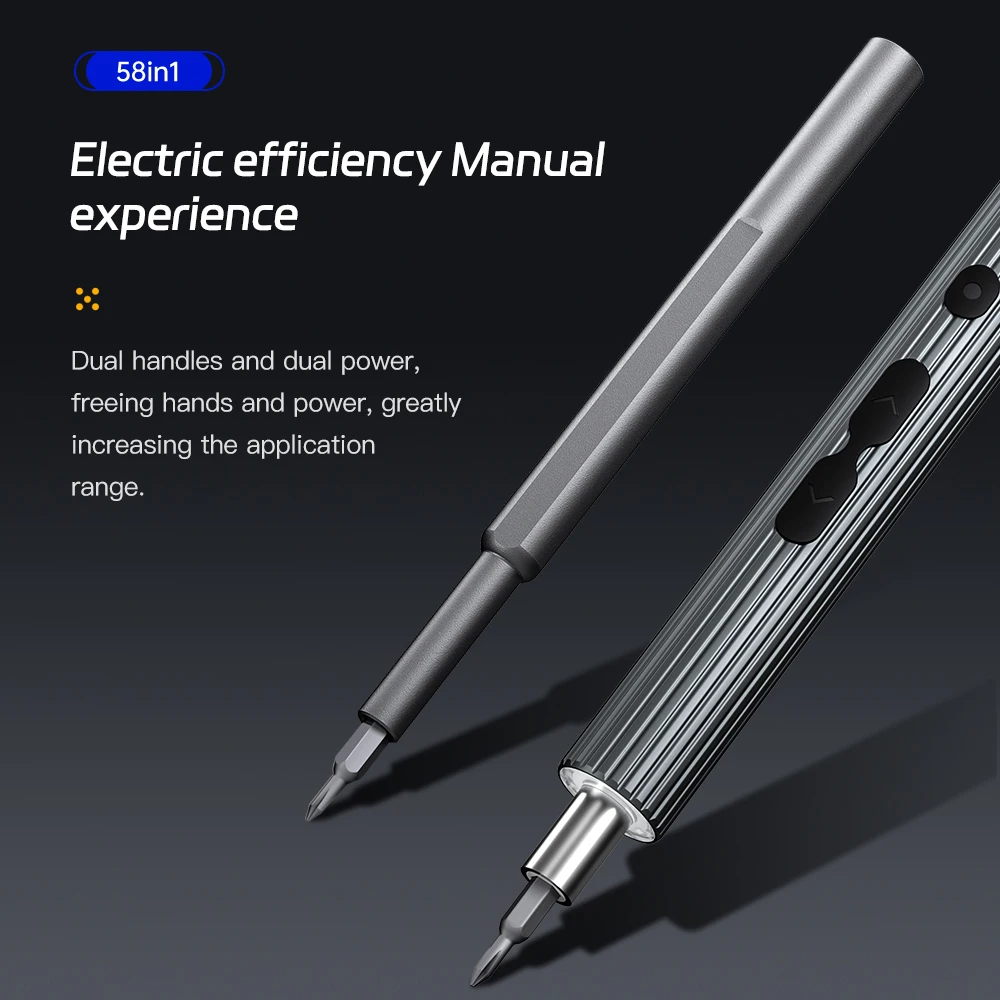 Portable Electric Screwdriver Set Household 58 1 Digital Display Adjustable Cordless Precision Rechargeable Li-Ion DIY ODM