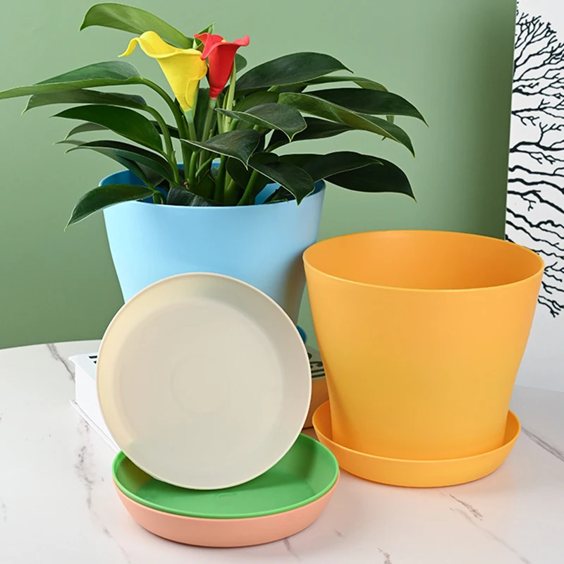 Wholesale frosted decoration succulents plant pots nursery plastic flowerpots maceteros de exterior