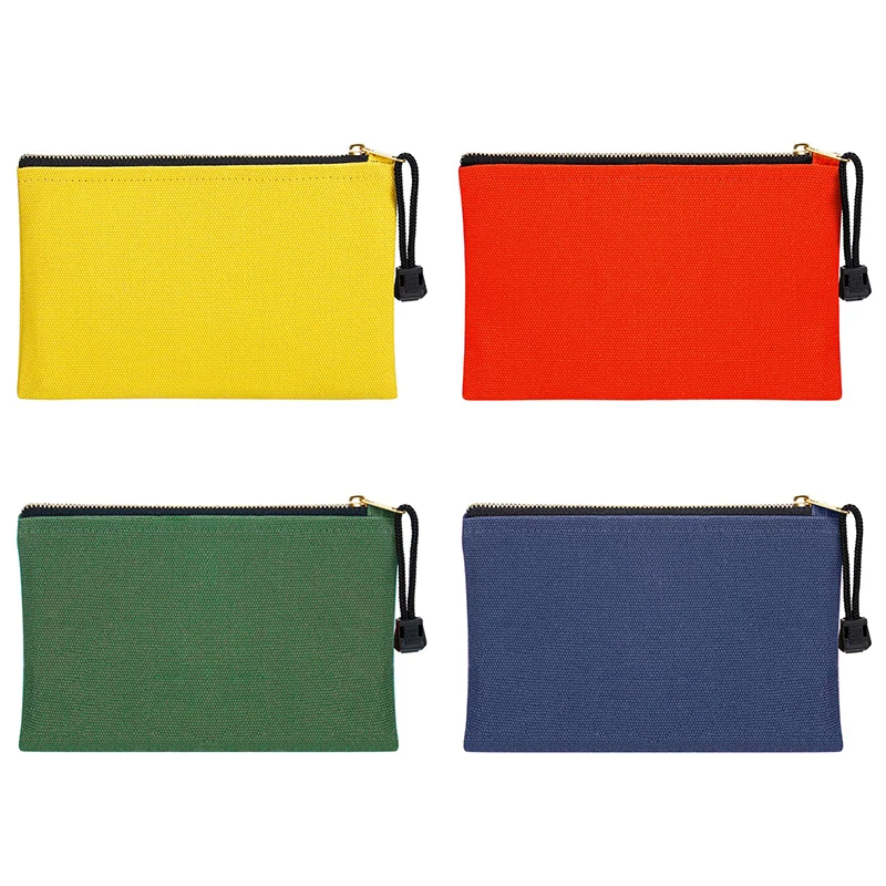 Custom Portable Waterproof Durable Heavy Duty Canvas Multipurpose Small Tools Storage Bags Tool Pouch with Zipper