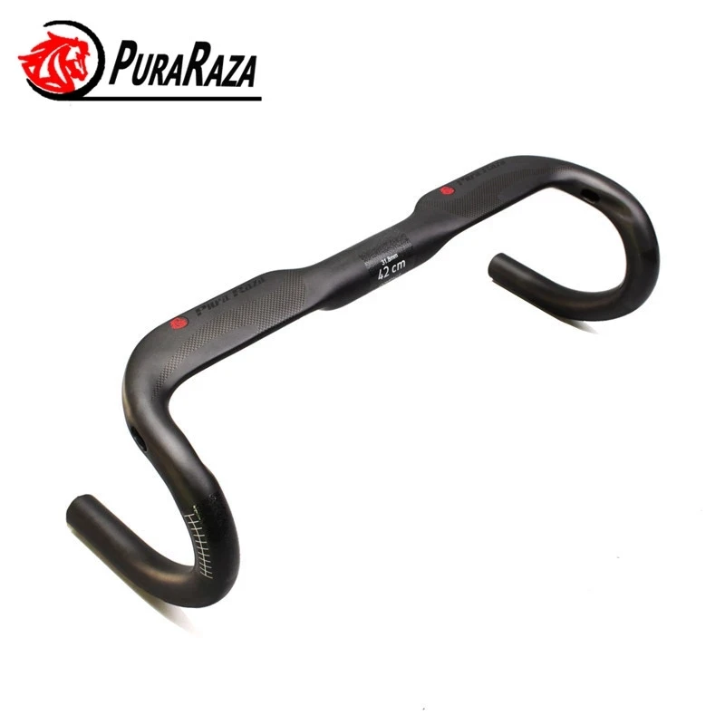 31.8*40CM / 42CM /44CM Internal cable full carbon fiber road bicycle handlebar / road bicycle internal bent bar
