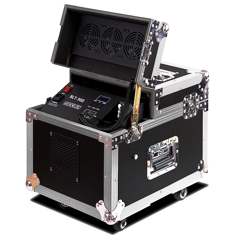 SHTX Factory Price with flight case 900W haze fog machine for club dj stage party Wedding Disco smoke machine remote dmx512