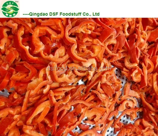 HACCP китайский IQF замороженный Овощной полоски Красного перца кусочки кубики пюре Лидер продаж