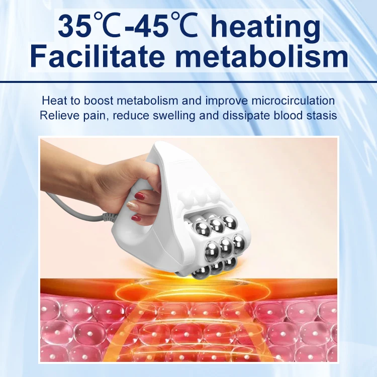 360 Rotation Heating Ems Massage Gun Yoga Massage Stick Body Contouring Machine