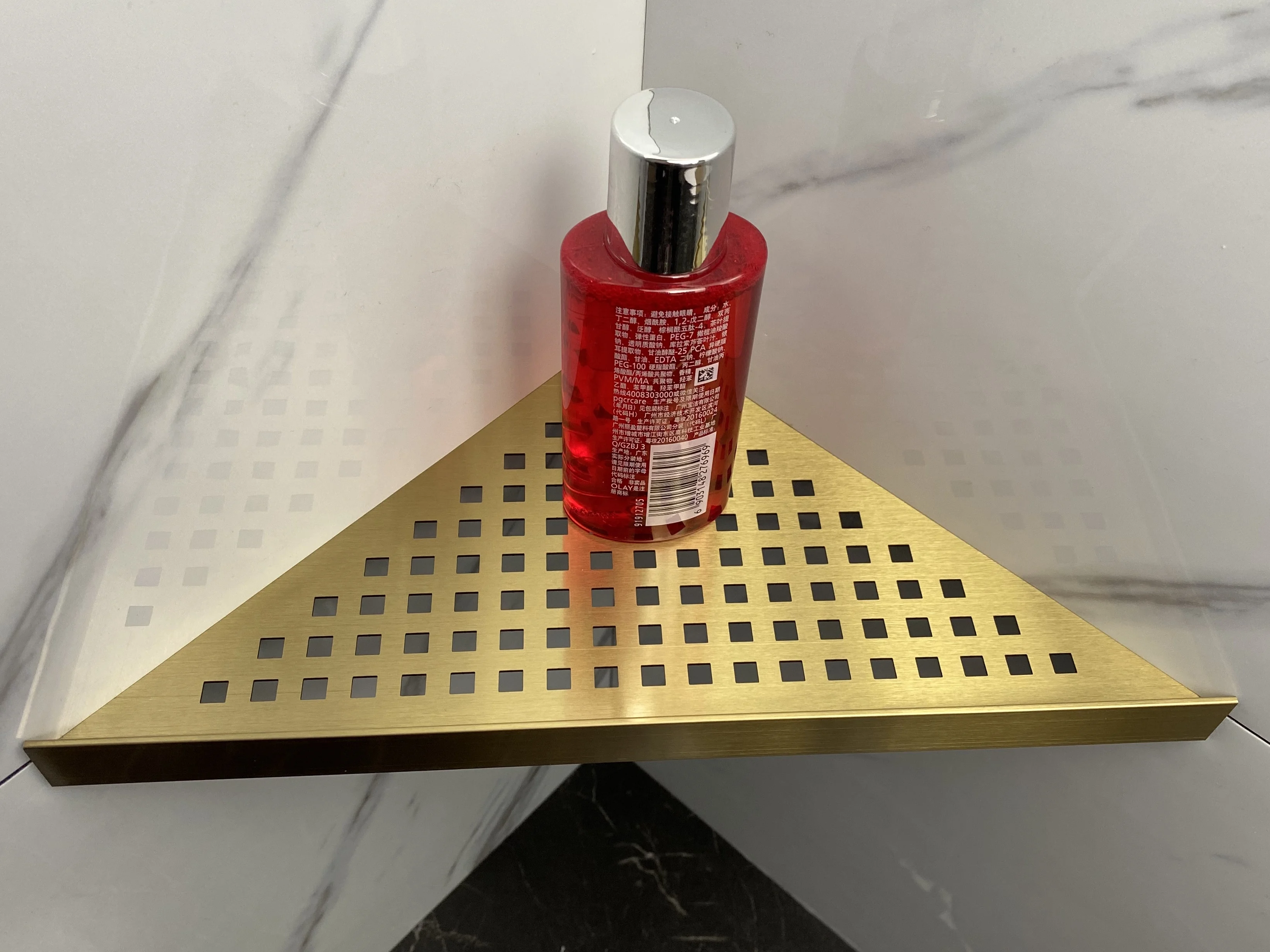 Ningbo Beautrim Stainless steel bathroom and  kitchen shelves placed in the corner of the wall hold  toiletries