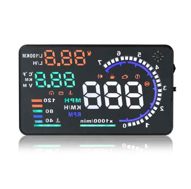 High quality digital speed display car electronic speedometer with cyberpunk design style