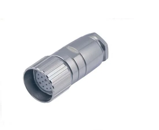 Metal IP67 waterproof threaded singal 4pin power intercontec M23 connector